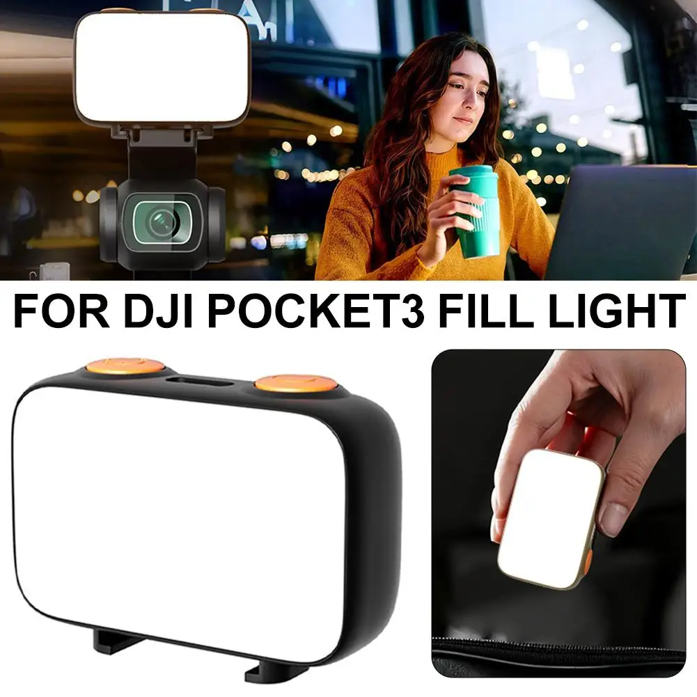 لـ dji Pocket3 Fill Light 40 LEDs Selfie Light Expansion Light لكاميرا Osmo Action ملحقات الإضاءة الصغيرة #3
