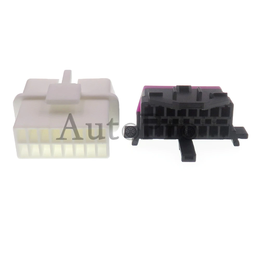 1 Set 16 Hole 3A0972695A Automobile AC Assembly OBD Diagnostic Interface Plug 8D0972695H Car Diagnoser Wiring Socket for VW Audi