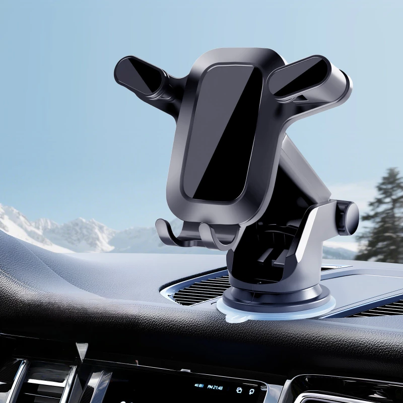 強力な耐荷重能力と電話ホルダーを固定するための調整可能な吸盤を備えた車載用携帯電話ホルダー
