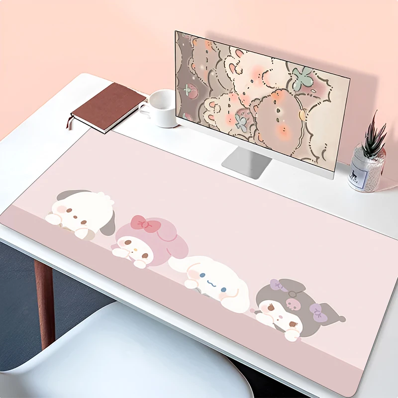 

Kawaii Mouse Pad K-kuromi Large XXL 900x400 PC Desk Mat Gamer Office Carpet Keyboard Table Gaming Accessories Cartoon Mousepad