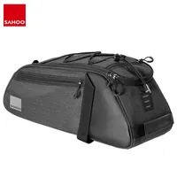 Sahoo141466 Bicycle Luggage Carrier Pannier MTB Trunk Rear Rack Seat Saddle Frame Bag 5L 7L Light Reflective Hand Shoulder Carry