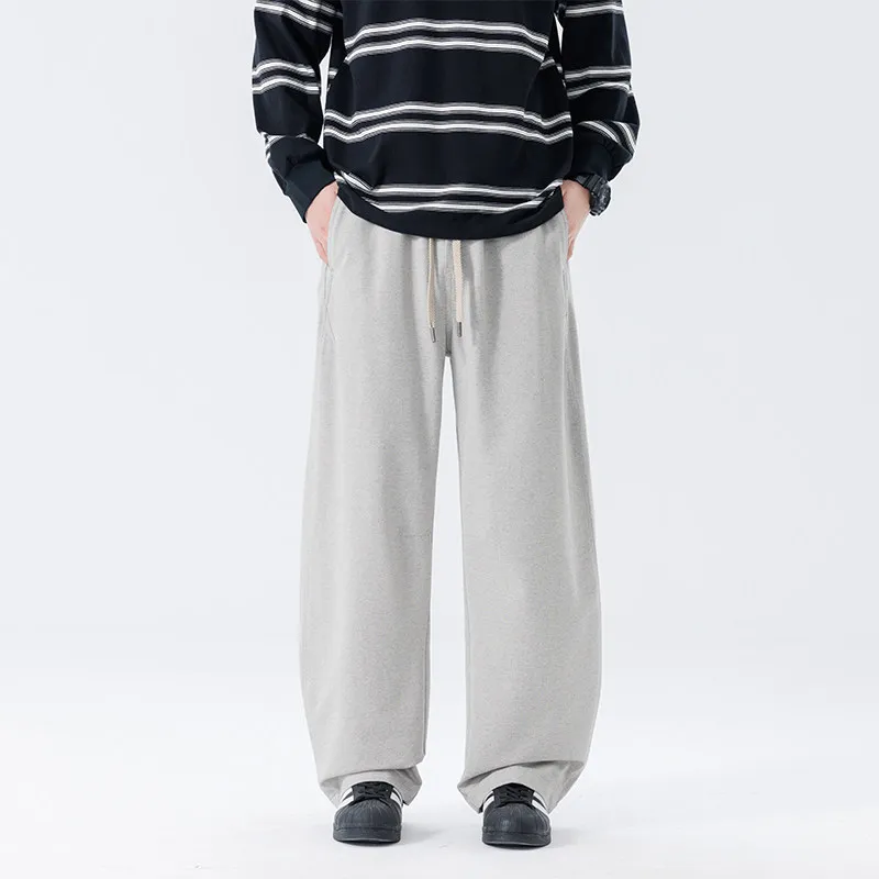 

Мужские повседневные брюки в американском стиле, свободные прямые спортивные брюки на весну-осень, длинные брюки с драпировкой, крутой уличный стиль