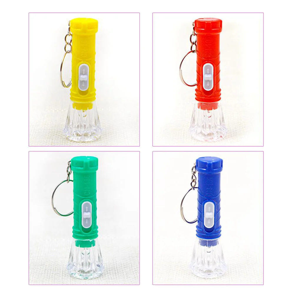 40 Uds llavero portátil antorcha Mini llaveros mochilero linterna llavero LED
