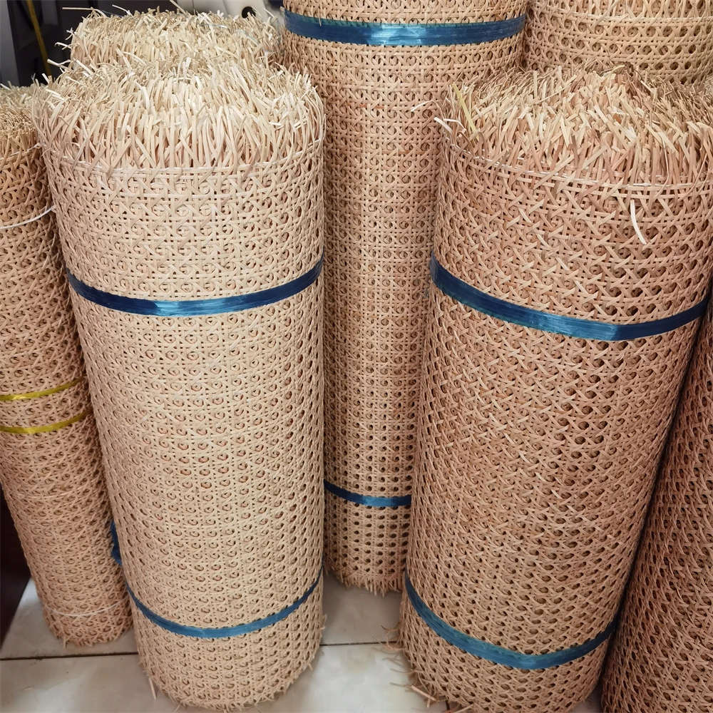 0.8-1.4 Meters 40cm-45cm Width Real Cane Webbing Canada Natural Indonesian Rattan For Chair Table Nachtkastje Repairing Material