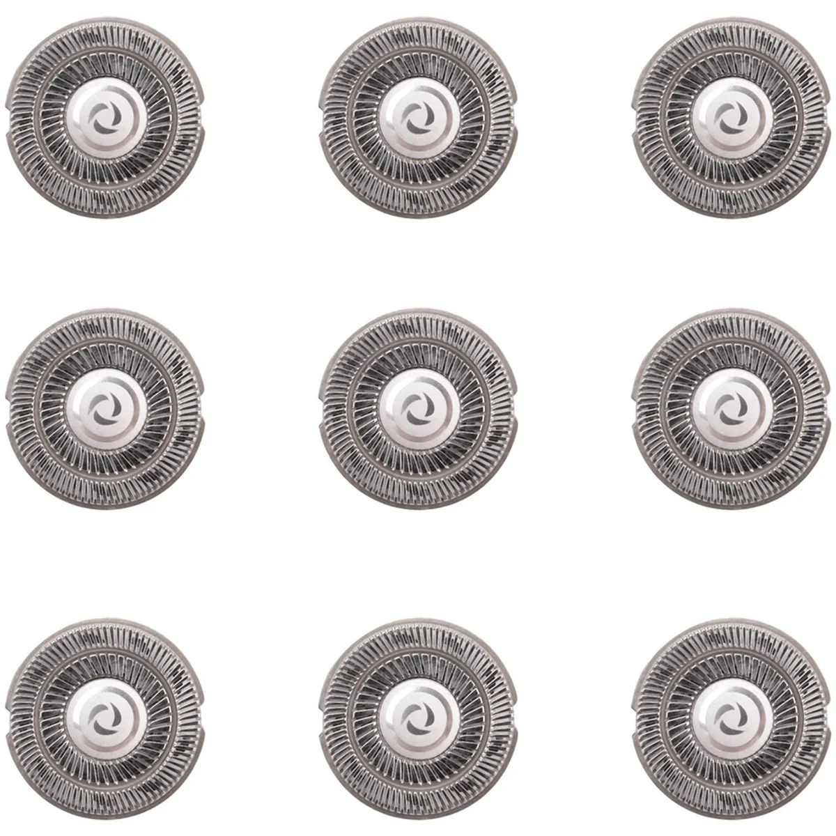 Cuchilla de afeitar eléctrica para Flyco Razor FR8, cabezal de afeitadora, doble anillo, accesorios de repuesto, 9 Uds.