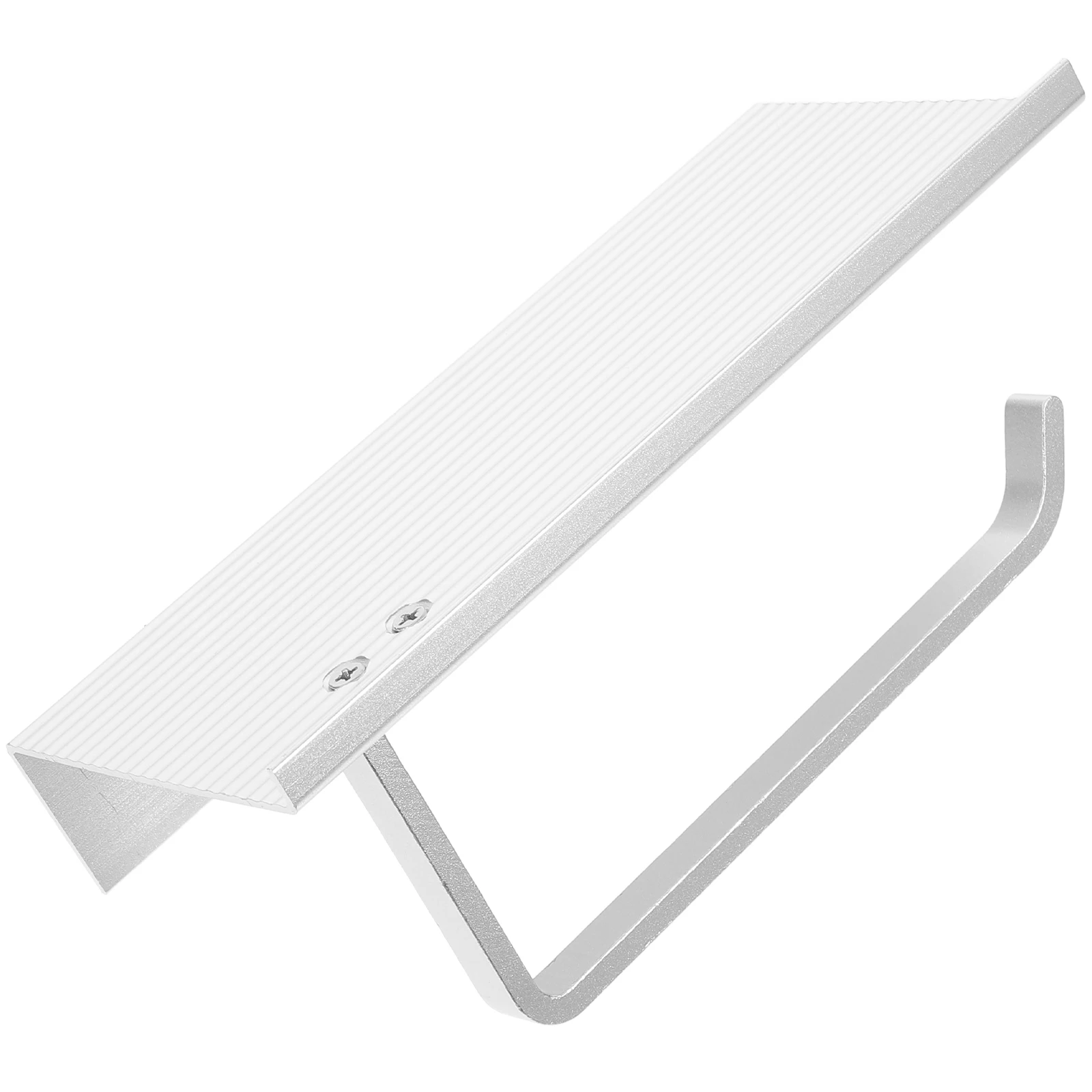 

Thickened Aluminum Bathroom Storage Rack Paper Towel Holder Shelf Black Wall Mount Tissue Box Sundries Organizer Easy