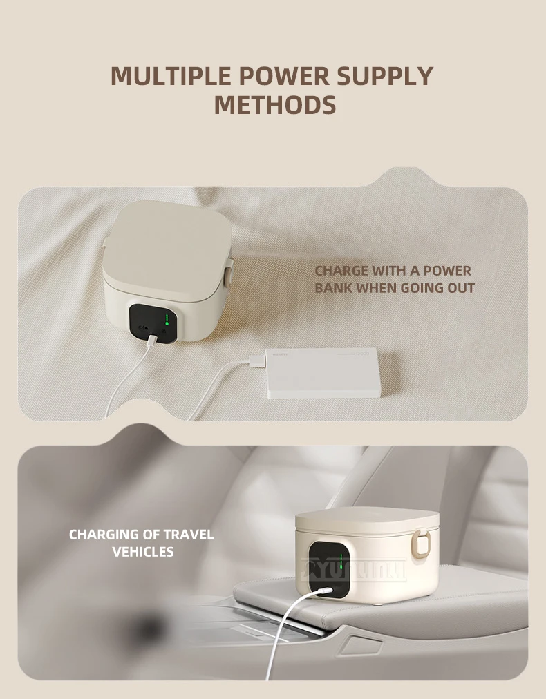 

Smart Constant Temperature Rice Cooker Wireless Heating Charging Lunch Box Food Insulation Machine