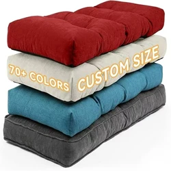 Custom Bench Seat Cushion Bay Window Seating Pad  Long Mattress Custom Chair Seat Pad Decorative Garden Cojines Pads Swings