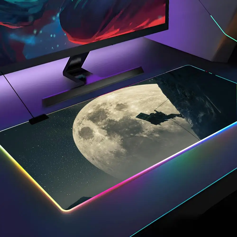 لوحة ماوس Death Stranding 2 RGB بإضاءة خلفية، لوحة ماوس للكمبيوتر المحمول، ملحقات ألعاب مكتب الكمبيوتر المحمول #1