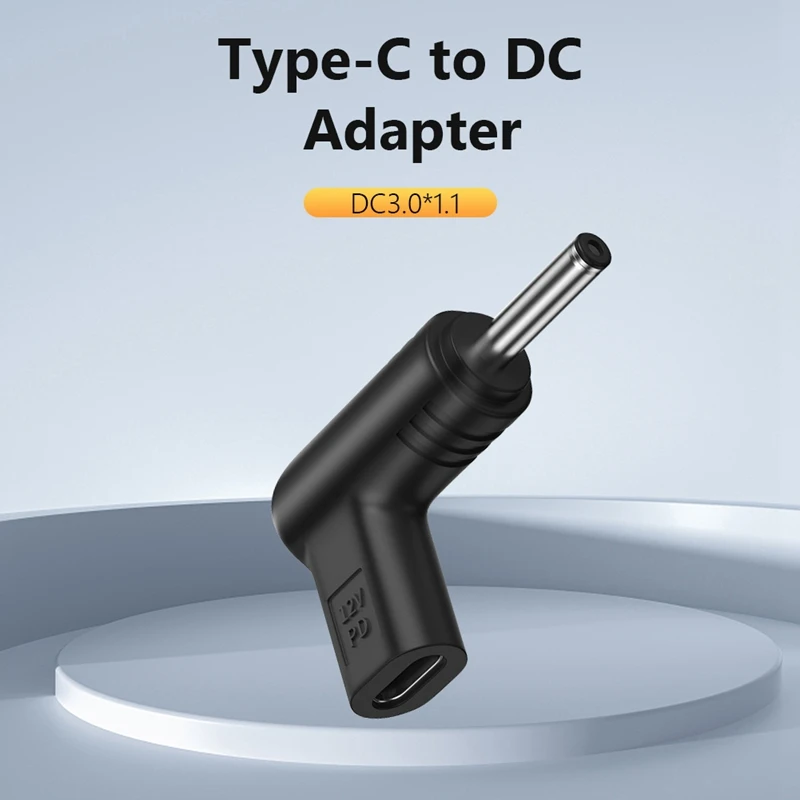 6PCS USB C PD To DC Power Connector 12/15/19.5V Cable For USB Router Type C To DC Jack Plug Charging Adapter Converter Durable