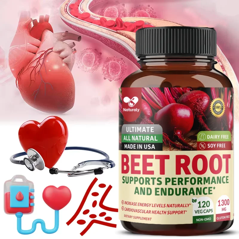 Premium Organic Beetroot Extract - Extra Black Pepper for Enhanced Absorption, Energy & Performance - Nitric Oxide Supplement