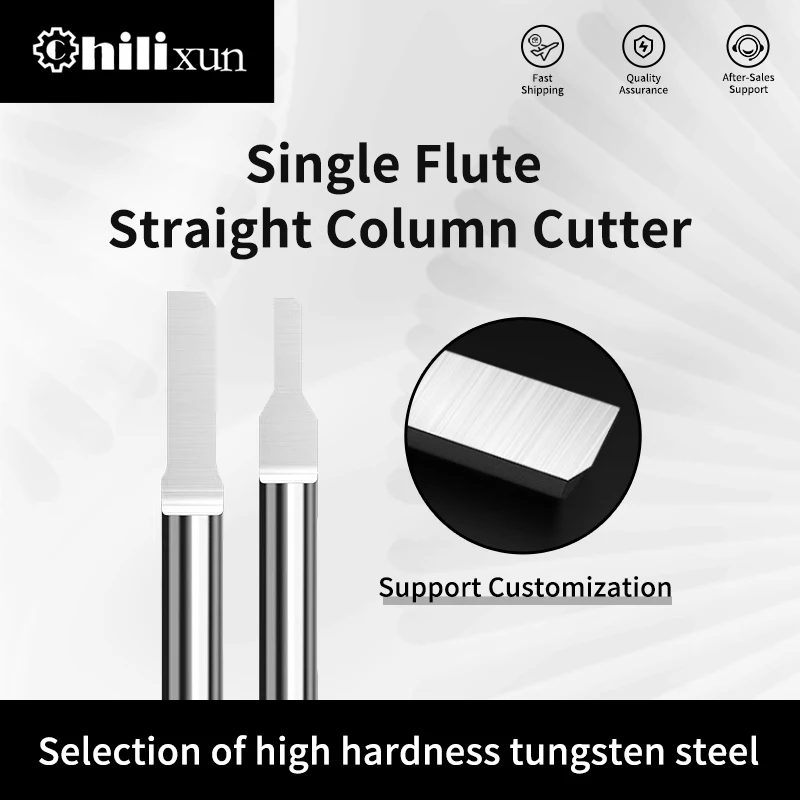 

HILIXUN 1PC PCB Engraving Bit 3.175/4/6mm Shank Carbide Flat Bottom End Mill CNC Router Bit Woodworking Milling Cutter