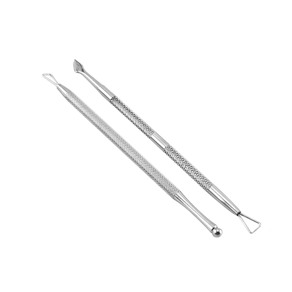3 قطعة بشرة من الفولاذ المقاوم للصدأ انتهازي مجموعة المهنية أداة إزالة الجلد الميت ل مانيكير باديكير مسمار الفن مجموعة العناية أداة الأظافر
