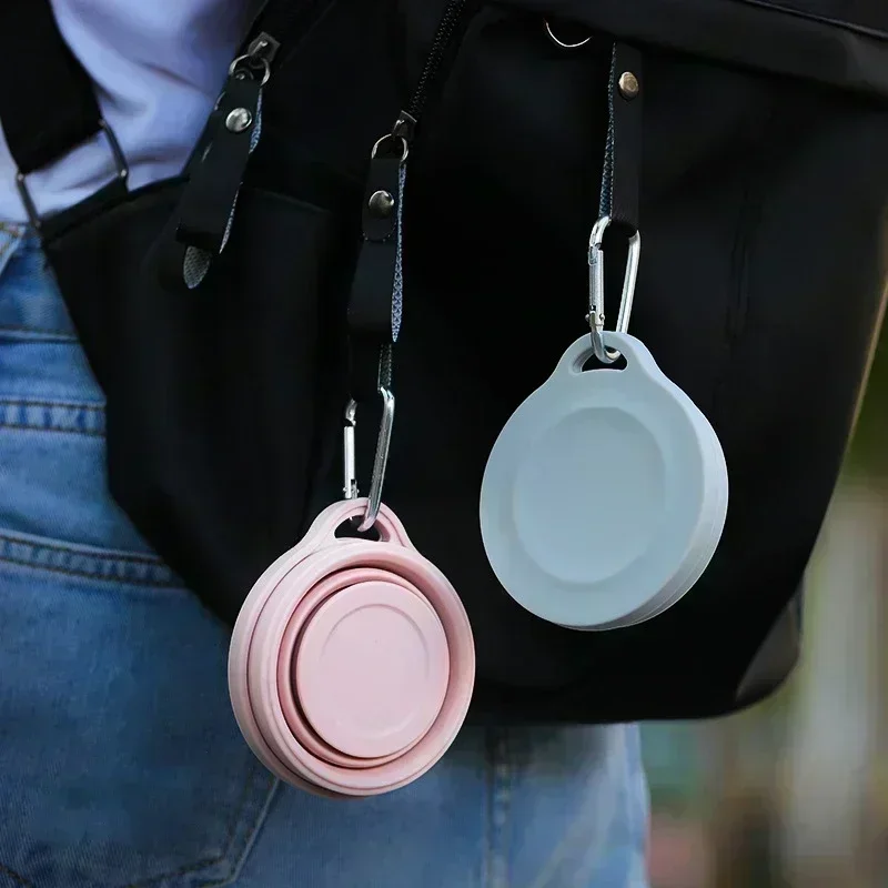1-20Sets 180ML Folding Cup Mini Retractable Cup Silicone Portable Teacup Outdoor Travel Coffee Telescopic Drinking Mug with Lid view 5