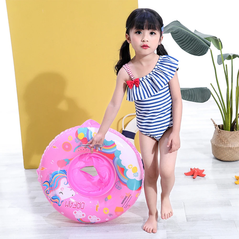 Asientos flotantes Nflatable para niños pequeños, anillos flotantes ligeros estables para playa, Lago y piscina