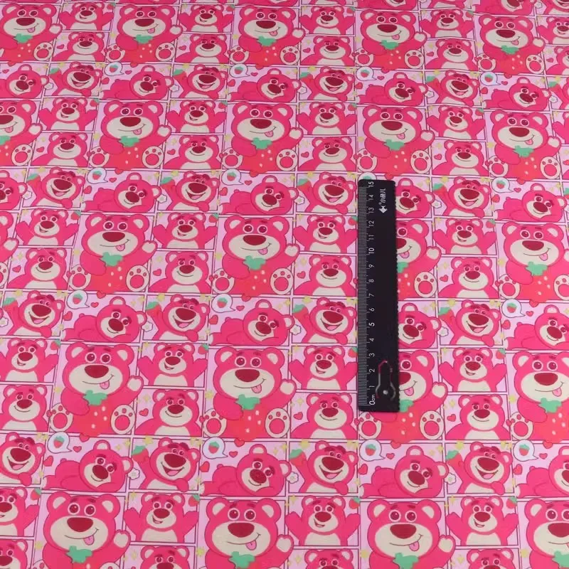 New Sale Disney Toy Story Lotso Polyester Cotton Fabric For Sew Clothes Dress Decor DIY Patchwork Quilting Material