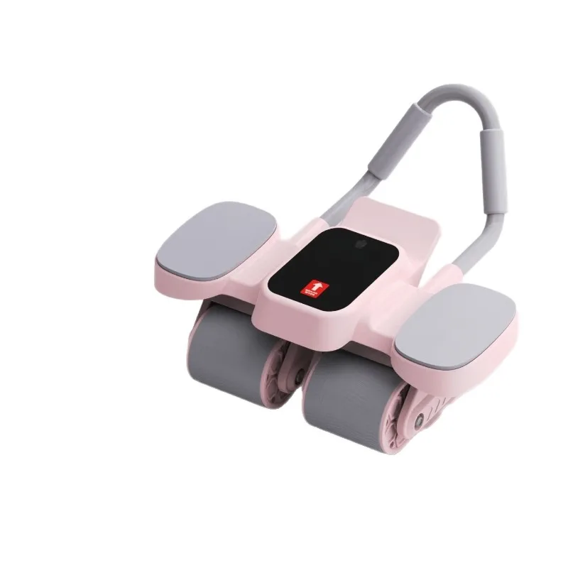 Four Wheel Elbow Support Ab Roller Abdominal Crunch Trainer Plank Exercise Gear for Men Women Home Core Muscle Fitness Equipment