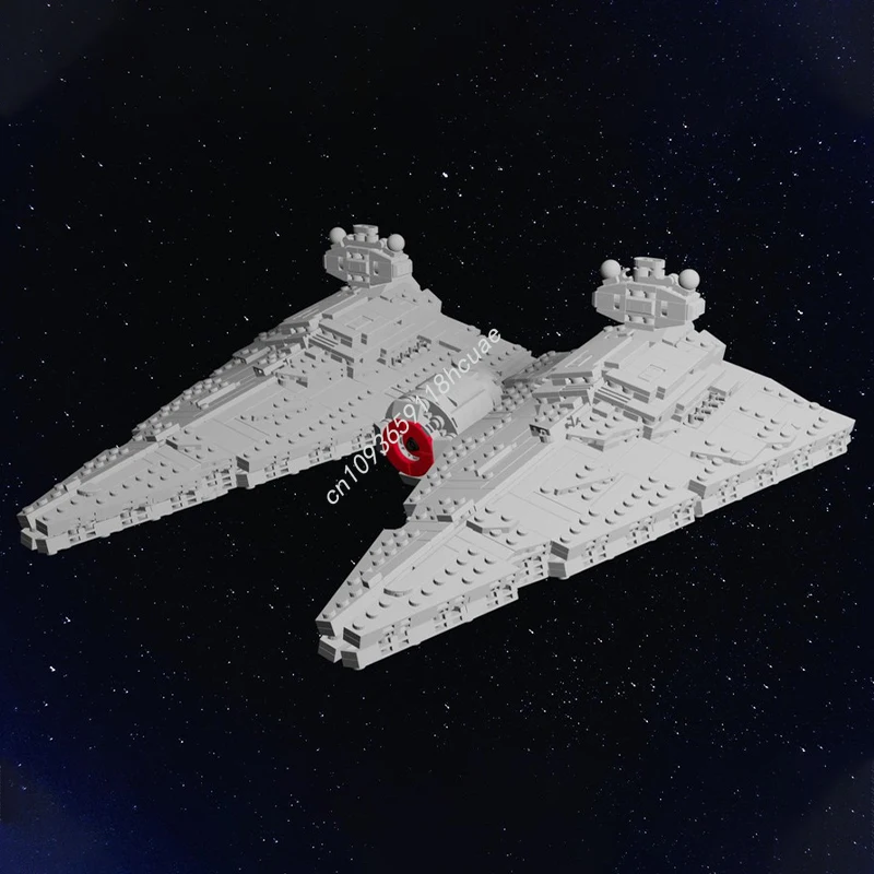 

1590 шт. MOC Gemini-класс Императорский разрушитель Звездная битва Строительные блоки Рождественский подарок DIY Ремесленный проект Идеально подходит для творчества