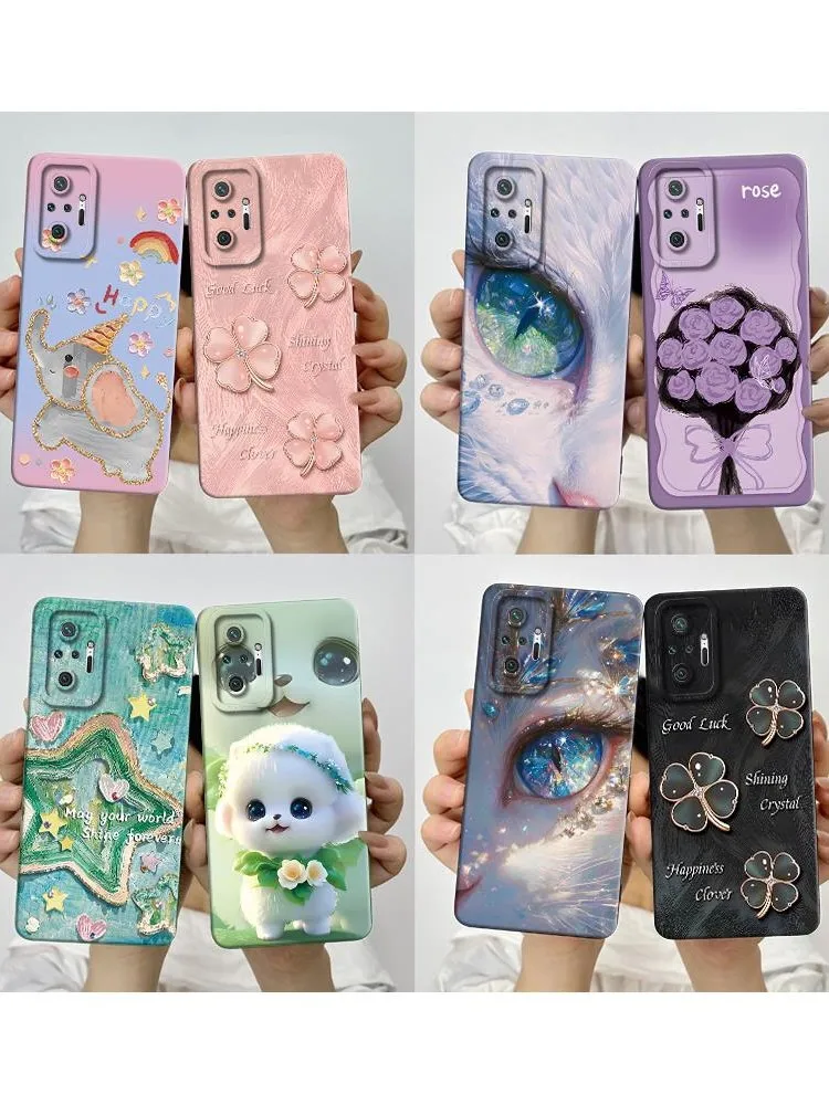 Coque à fleurs pour Xiaomi Redmi Note 10 Pro Max 4G, étui en Silicone souple Ultra mince pour Redmi Note 10 10S Note10 Note10S