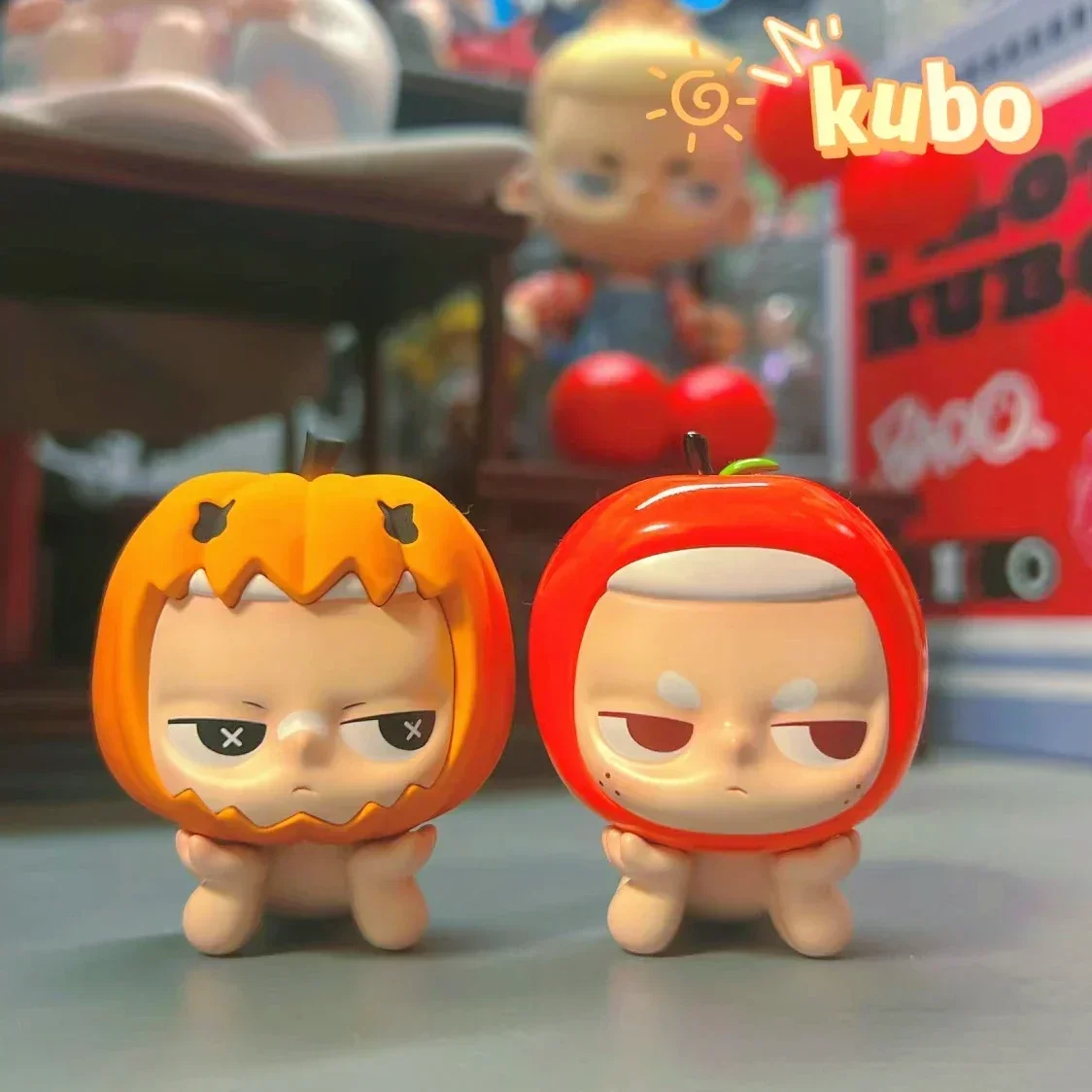 

KUBO Childhood Apple and Pumpkin Head Fruit Figure Toys Designer Toys Art Decoration Small Ornament PTS Exclusive Edition