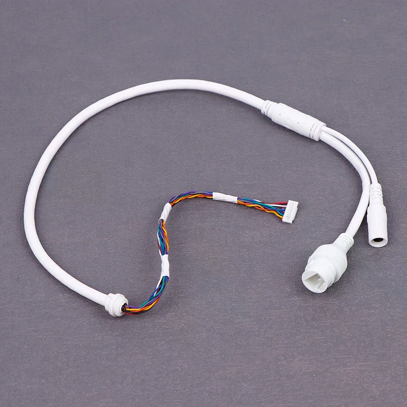 1PC Camera Tail Cable Ethernet Lan Cable PoE RJ45 Network Cable 10 Pin 10 Core For IP Camera