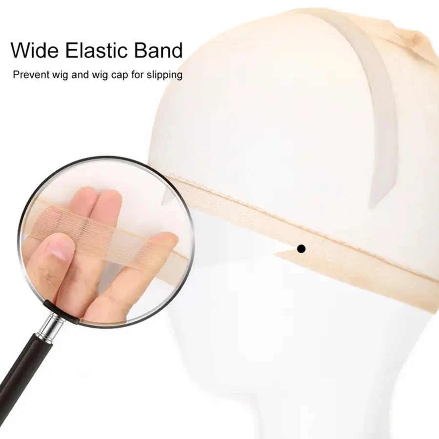 2/4/6/8/12/24pcs HD Wig Cap for Women Ultra-thin Invisible Brown Sheer Caps for Lace Front Wig Breathable image 5