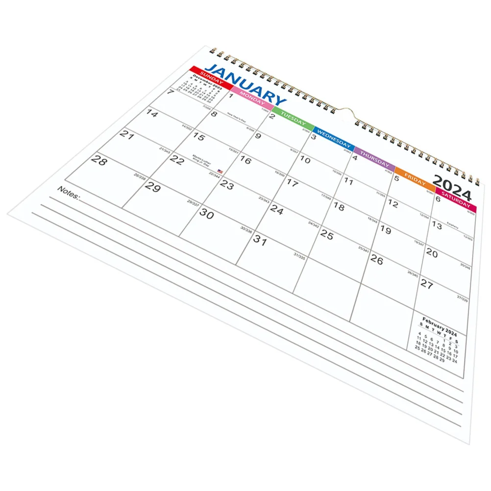 

English Calendar 18 Monthly Wall Calendar Wall Calendar Appointment Hanging Home 2025 Room Daily Use Office Desk Calendars