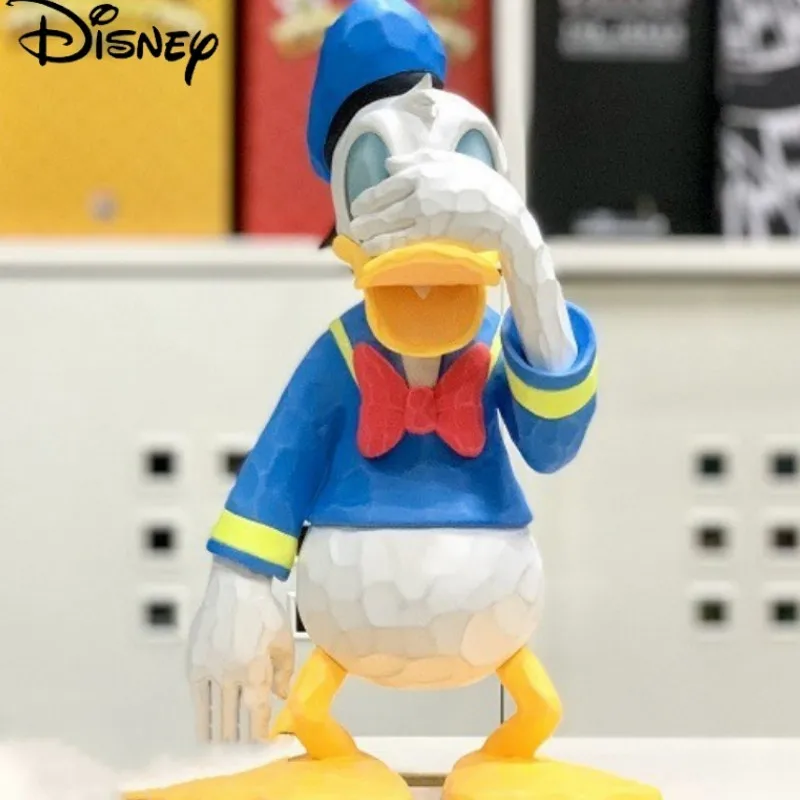 

Spot Original Disney Mgl Cartoon Classic Animation Donald Duck Woodcarver Fashion Handmade Ornaments Birthday Gifts Figures Toys