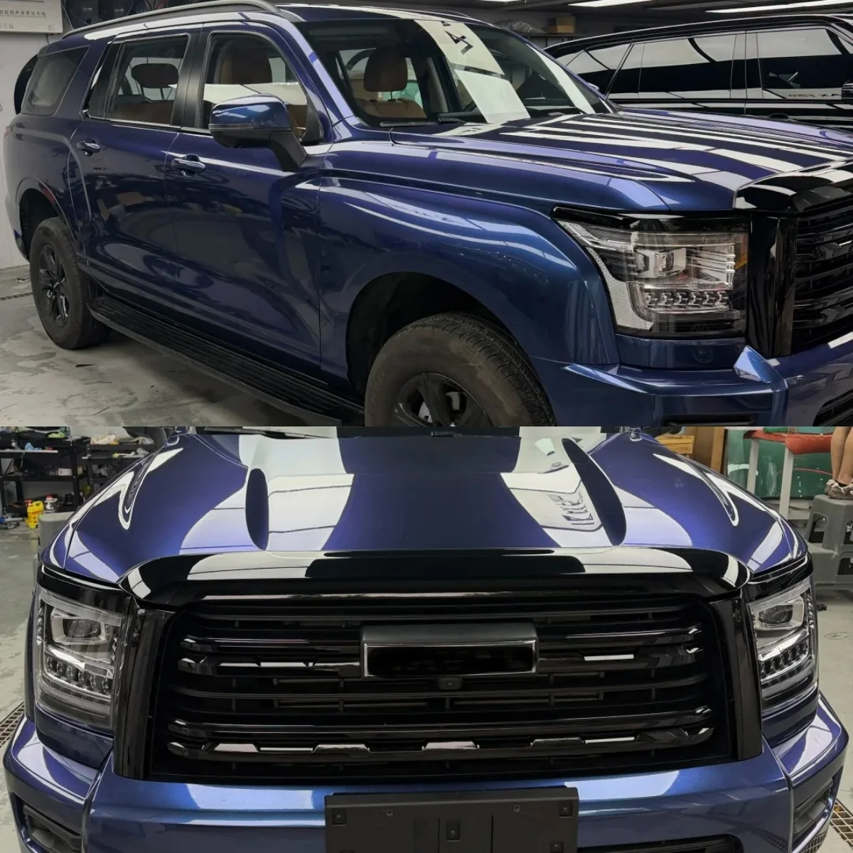 Metal Intergalactic Blue PET Liner Gloss Car Vinyl Wrap 1.52m18m Anti-Fade Automotive Exterior Decor Wrap Film