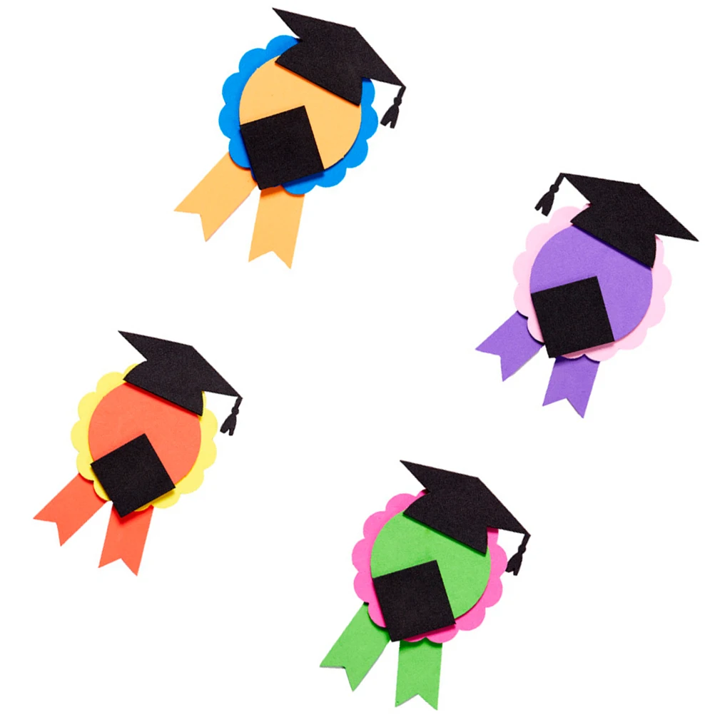 

6pcs Graduation Medal Award Practical Durable DIY Material Kids Creative Kindergarten Educational Tool Ornament DIY