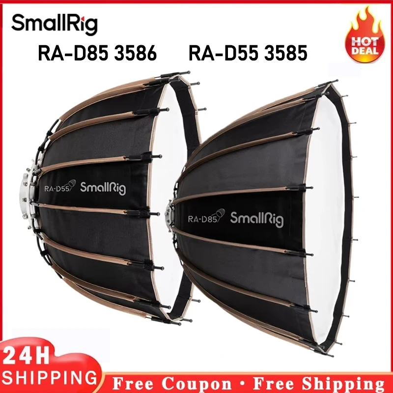 SmallRig RA-D85 RA-D55 Softbox parabólico 55cm 85cm linterna Softbox rejilla de panal caja suave para luz de montaje Bowens-3586 3585