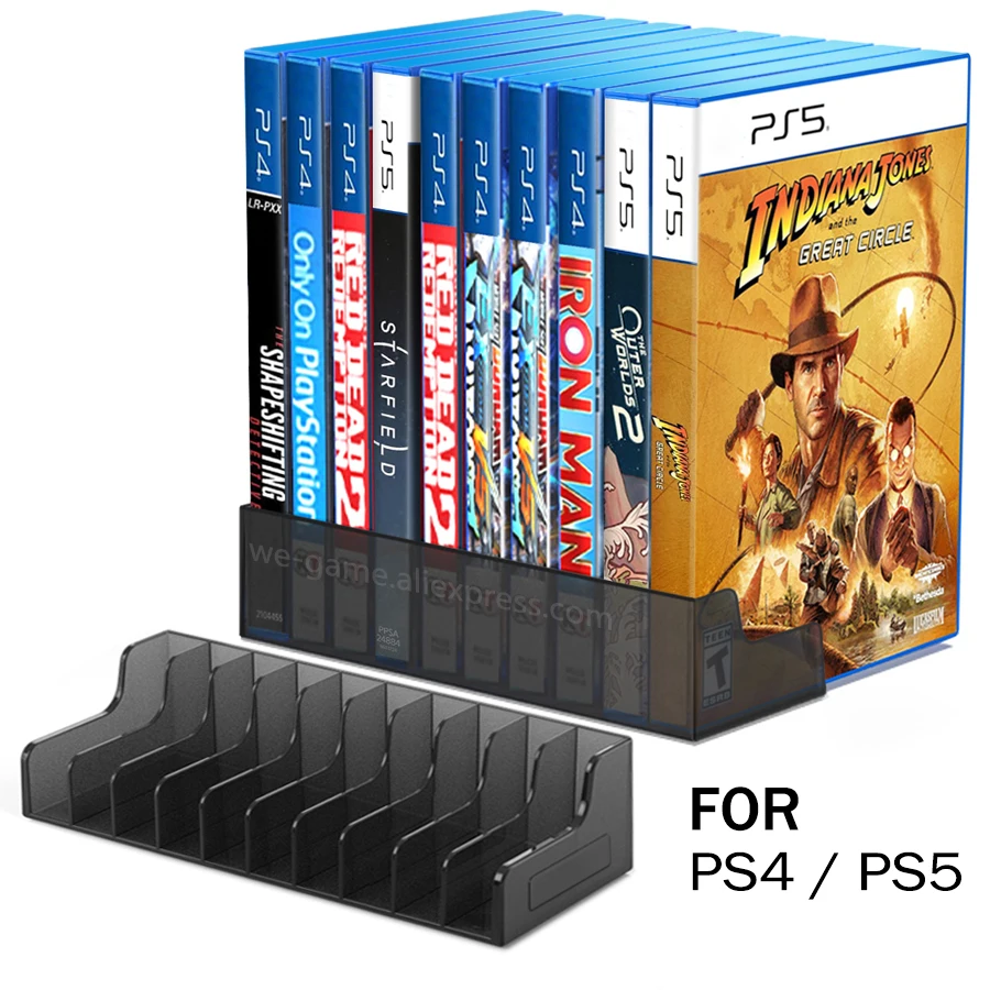 Soporte para Caja de Discos de Videojuegos para PS5 / PS4 Pro Slim Play Station Playstation 5, Base de Soporte para Caja de Discos, Accesorios para Gamers