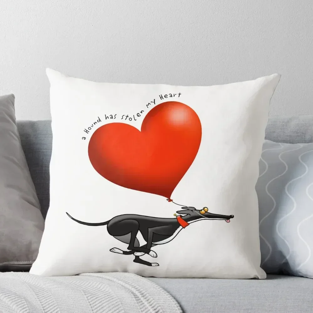 Stolen Heart - black hound Throw Pillow bed pillows Decorative Cushion Couch Cushions pillow