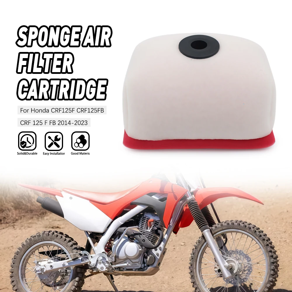 

Motorcycle Engine Protection Replacement Parts Air Filter Intake Foam Cleaner For Honda CRF125F CRF125FB CRF 125 F FB 2014-2023