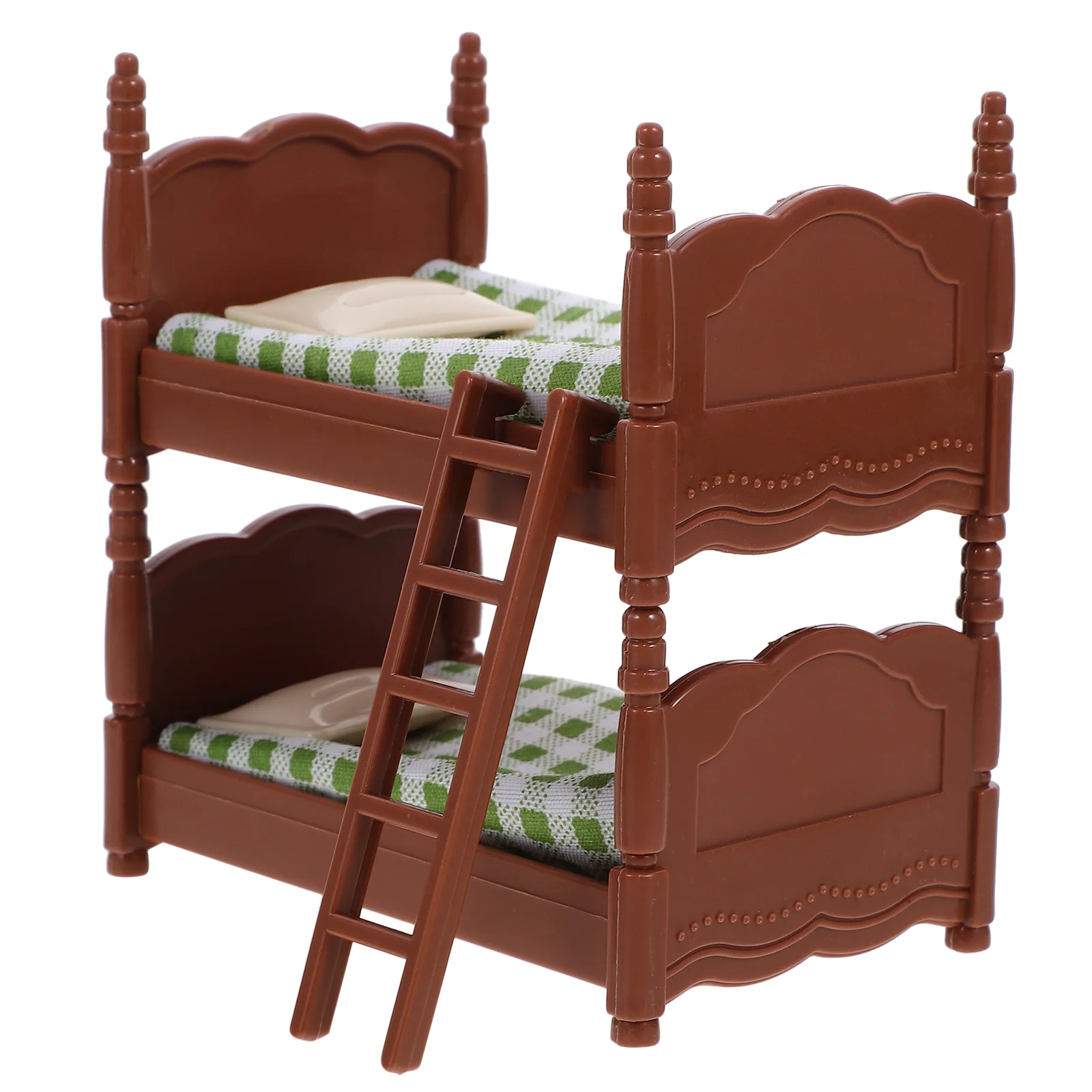 Mini Bunk Bed Children's Toys Miniature Dollhouse Furniture Figurines Home Decor Household