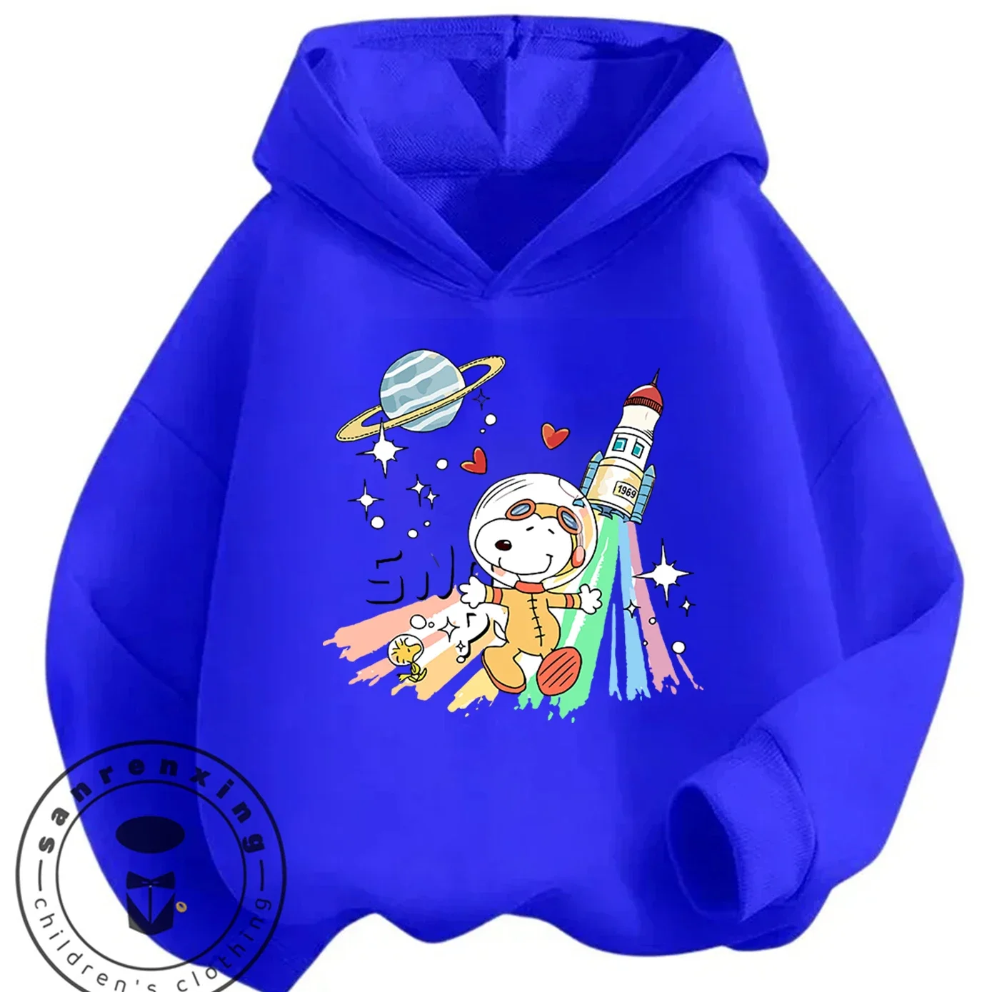 Fashion Casual Kids Hoodie Cute Cartoon Print Autumn Winter Street Style Hooded Sweatshirt Snoopy 3 14