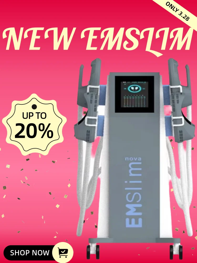 جديد 2025 Emslim Nova Aesthetics Emt آلة التخسيس Rf 4 مقابض نحت الجسم العضلات Emslim Neo مع Rf حرق الدهون الصالة الرياضية استخدام