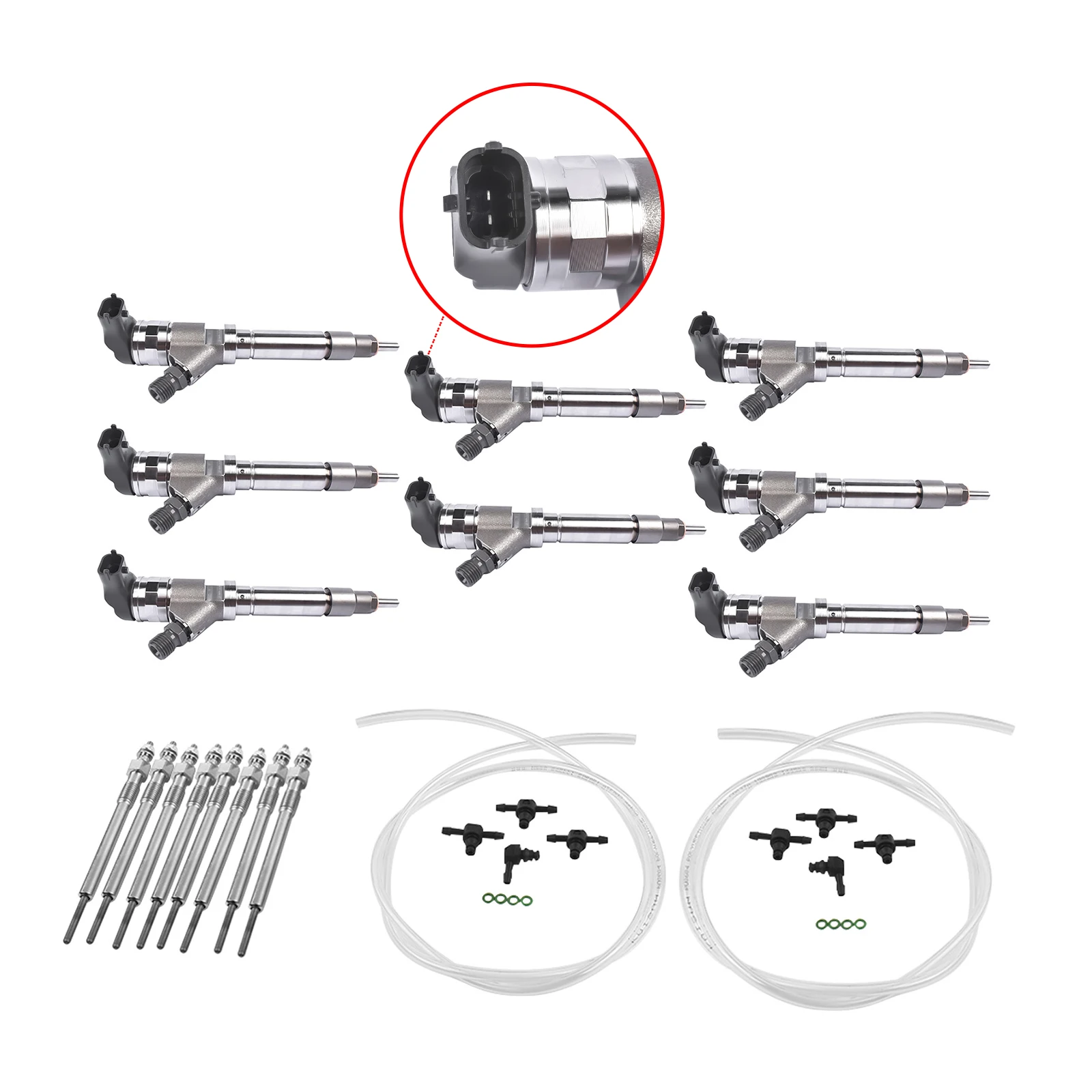 AP02 Diesel Injector Superkit Voor LMM 6.6L Silverado 2500 HD Duramax 2007.5-2010 0445120082