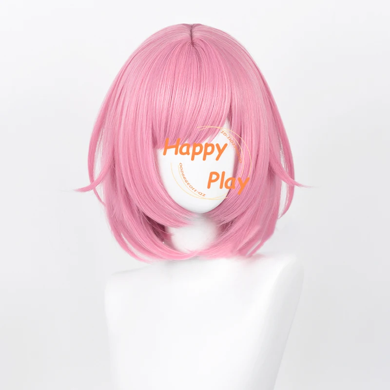 IN STOCK Anime Ootori Emu Cosplay Wig 34cm Simulated Scalp Pink Women Wigs Heat Resistant Synthetic Hair Halloween + Wig Cap