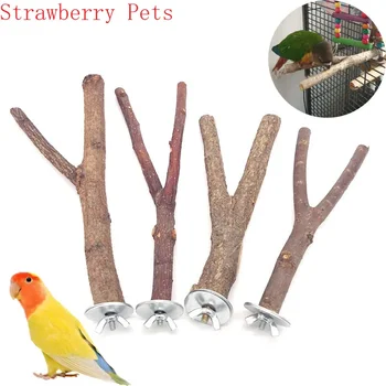 Natural Wood Bird Branch Perch 1
