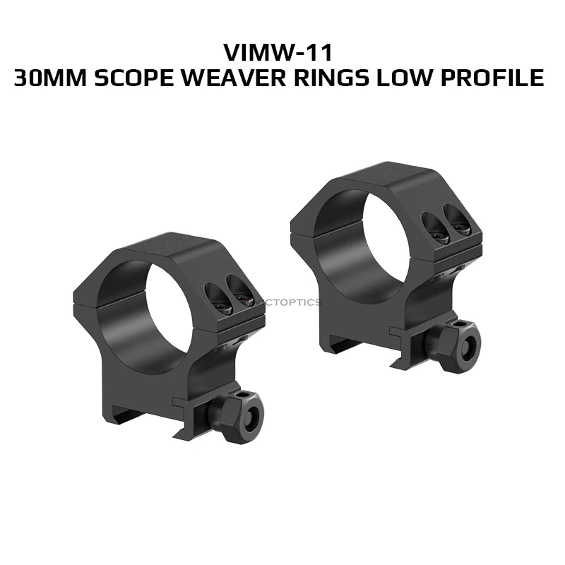 Victer Optics 2Pcs Hunting Scope Mount Ring for Dia 30Mm Tube Scopes 21Mm Weaver Rail Tactical Flashlight Mount