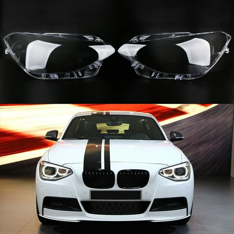 Car Front Headlight Cover Auto Head Light Lamp Lampcover For BMW 1 Seriers F20 116I 118I 120I 2012-2014