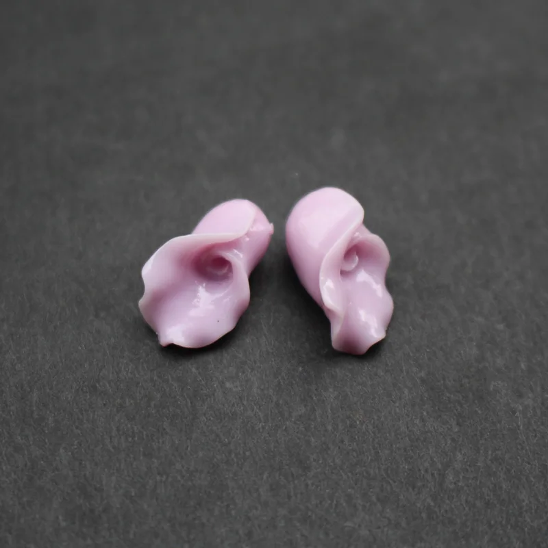 20Pcs 7mm*14mm  Artificial Coral beads Carved Calla flower Shape Loose beads 11Colors for Earring Bracelet Necklace DIY making