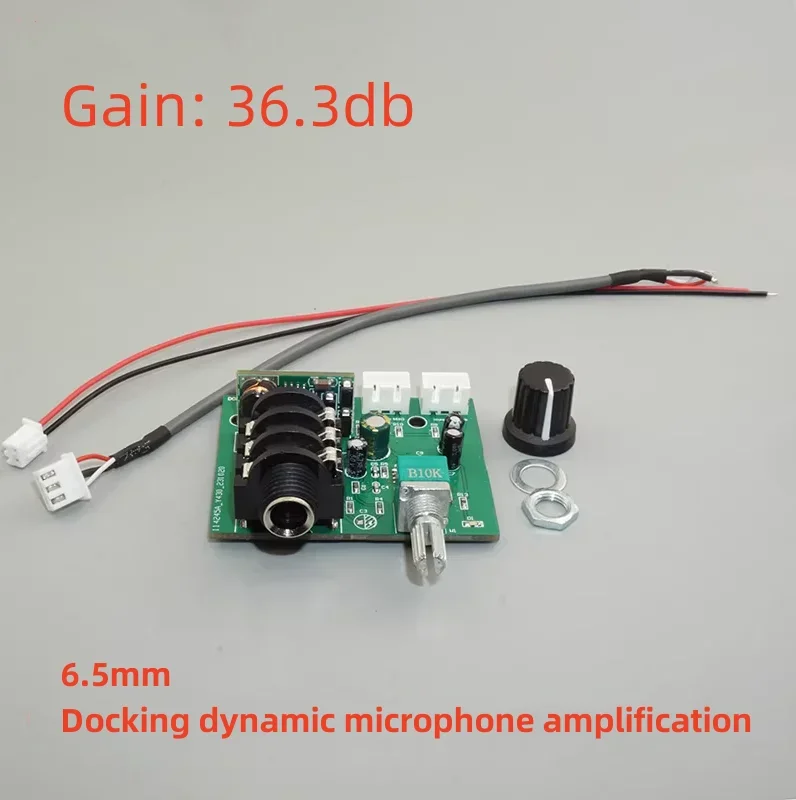 GHXAMP 6.5mm Dynamic Microphone Capacitor amplifier Preamplifier Mic Pickup Small Signal Amplification Circuit Module DC5V-12V