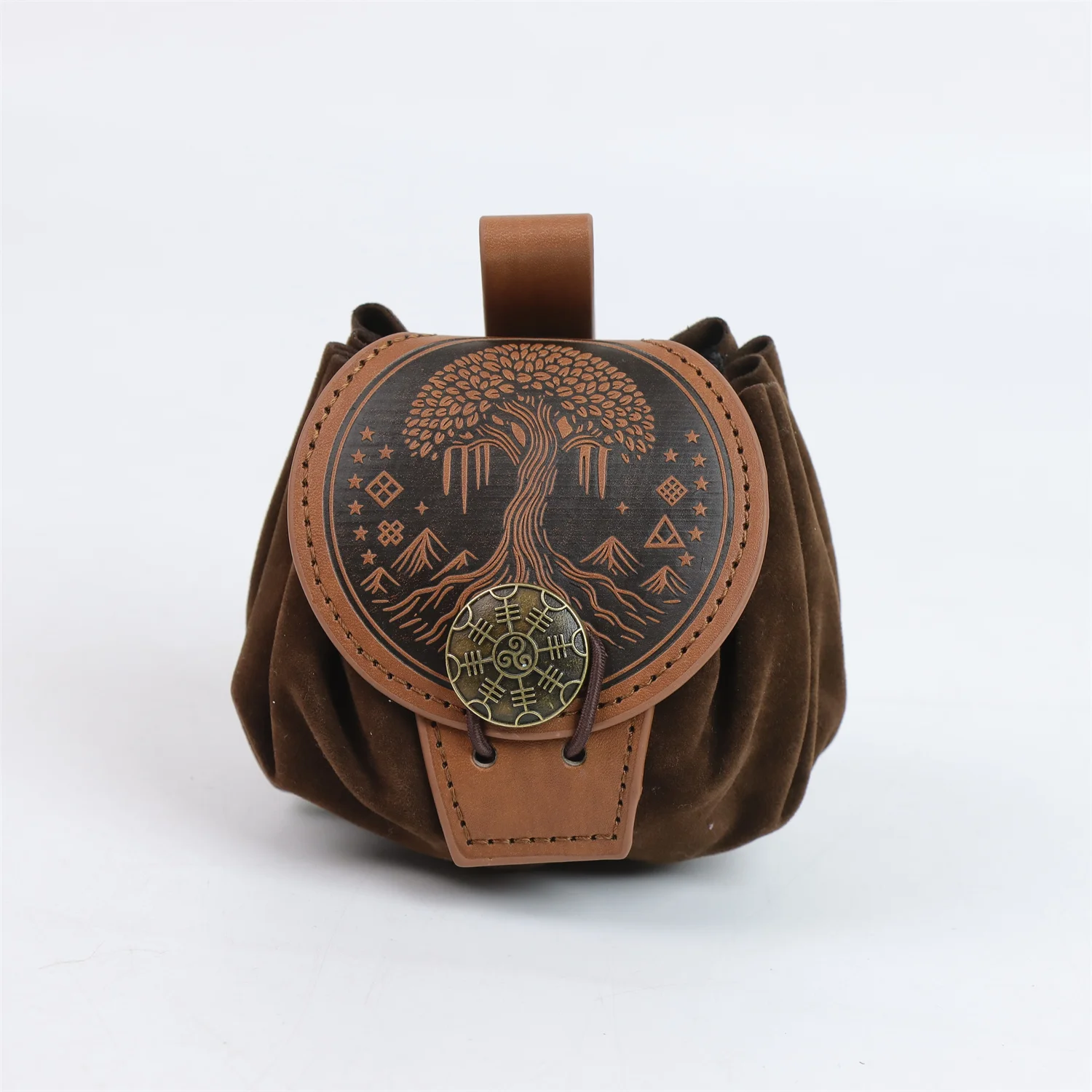 Renaissance belt Halloween medieval Viking belt waist bag artificial leather Viking wrist guard, Halloween, party, cosplay props