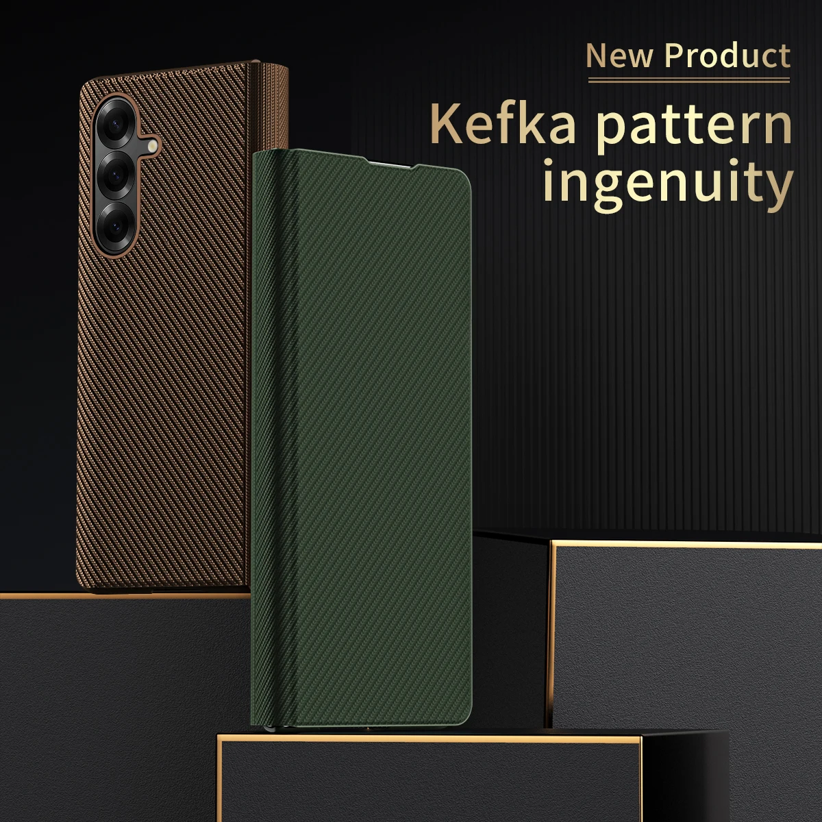Suitable for Samsung Fold8 Ultra/Fold7/Fold6/Fold5/Fold4/Fold3, Kevlar texture, full protection, convenient for daily use