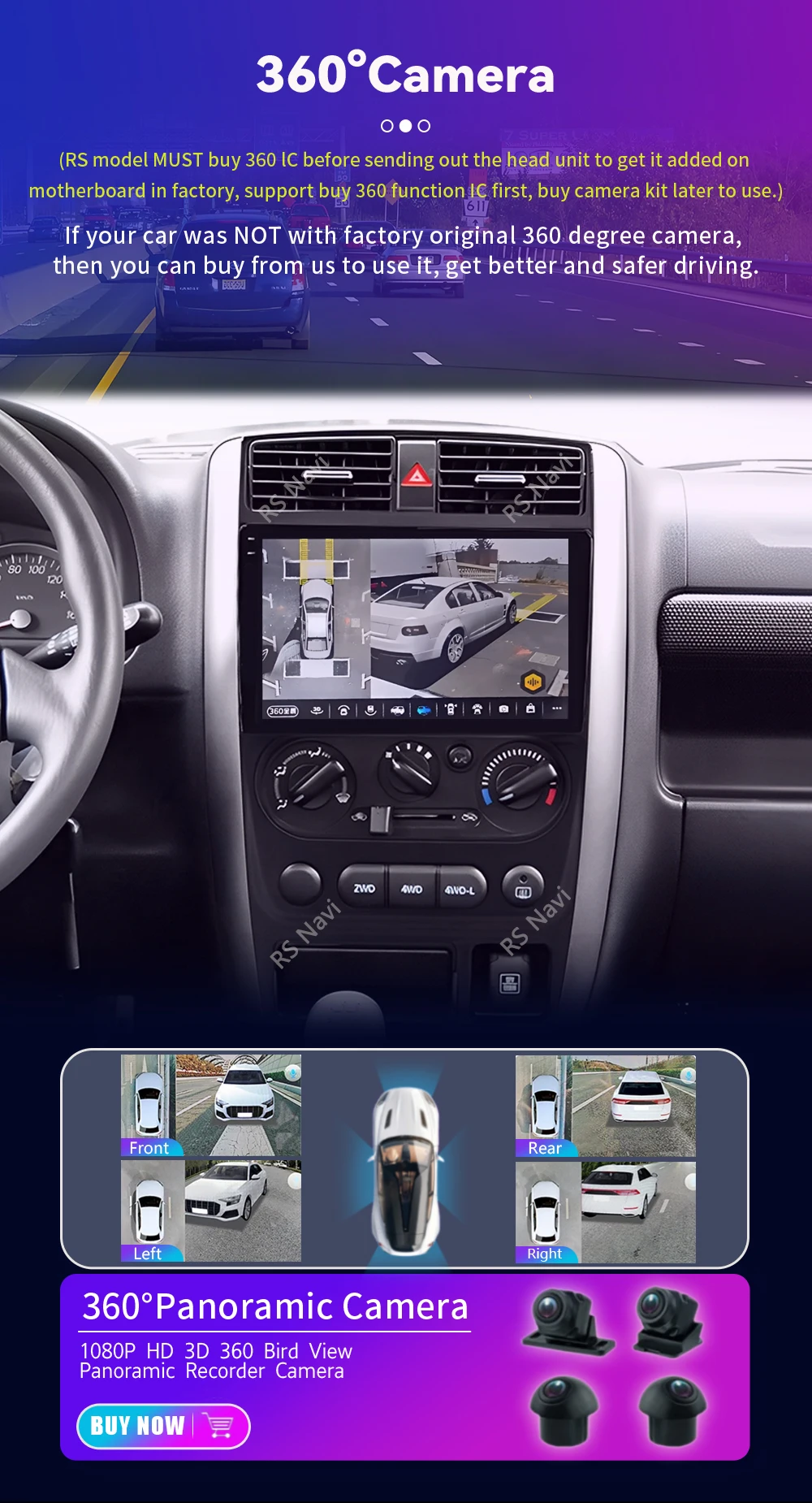 Android 16 Carplay Auto 2K Bildschirm Autoradio Multimedia Player für Suzuki Jimny 3 2005 - 2019 Autoradio GPS Stereo 2din Head Unit – Detail 25
