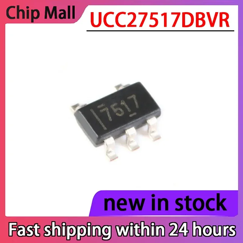 5PCS UCC27517DBVR SOT23-5 Single Channel High-speed Low Side Gate Driver Chip