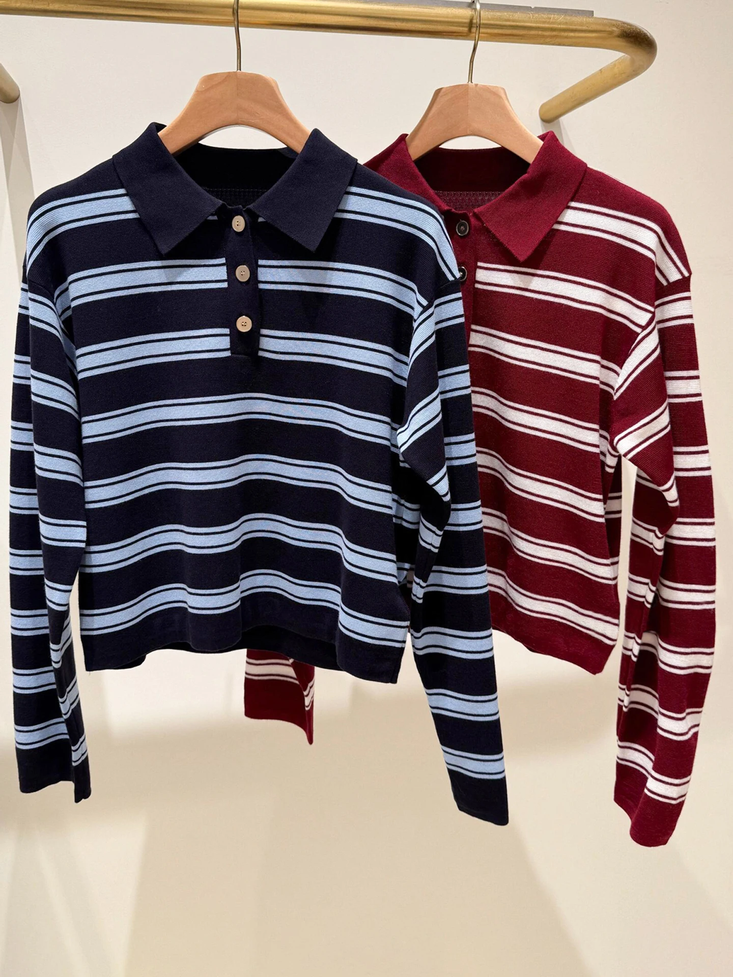 

S Home South Oil Высококачественный женский повседневный полосатый трикотажный свитер, топ для осеннего сезона, удобный свободный крой