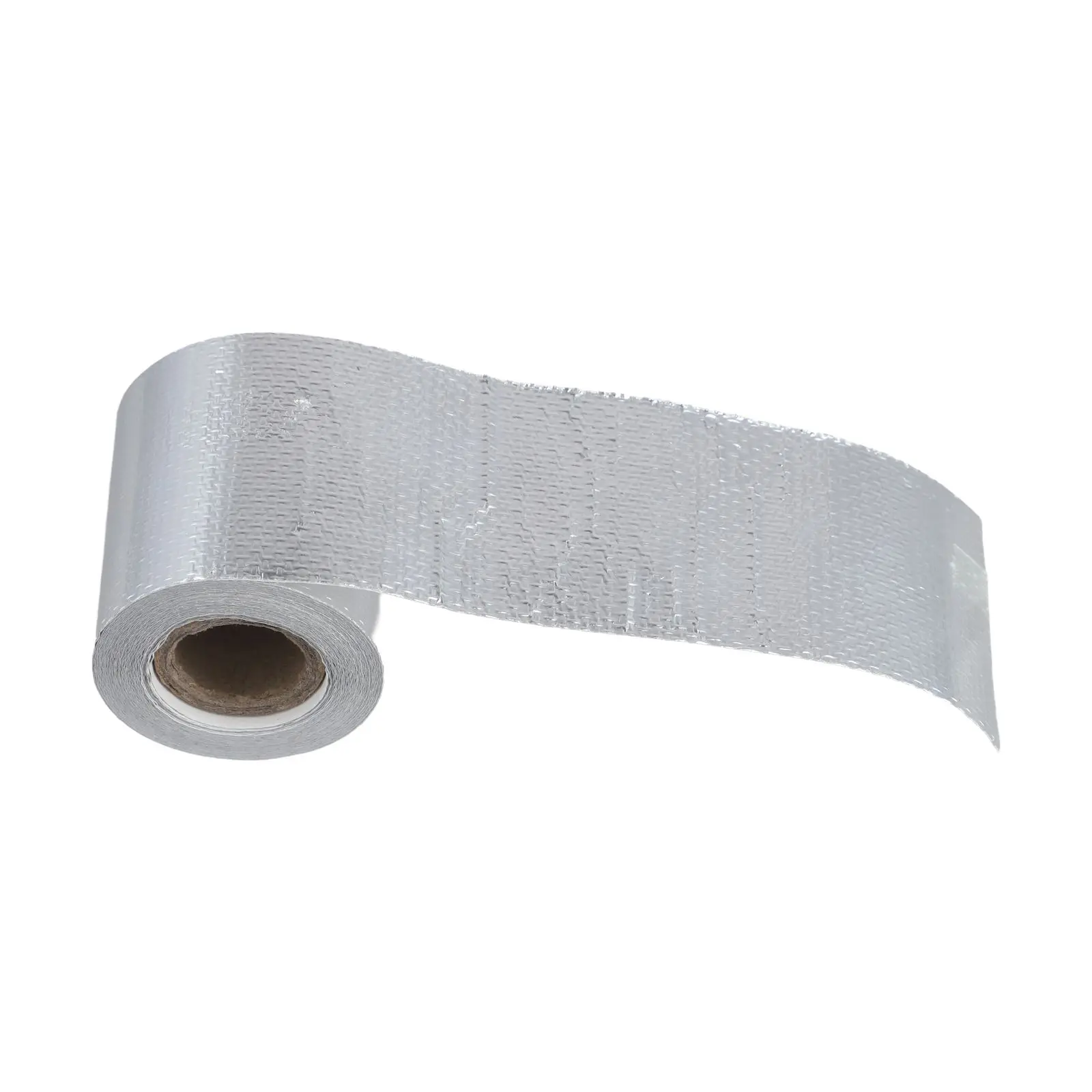 5M*5cm Heat Shield Tape With Ties Efficient Heat Insulation Aluminum Foil 1,800°F Heat Resistance Heat Shield Tape